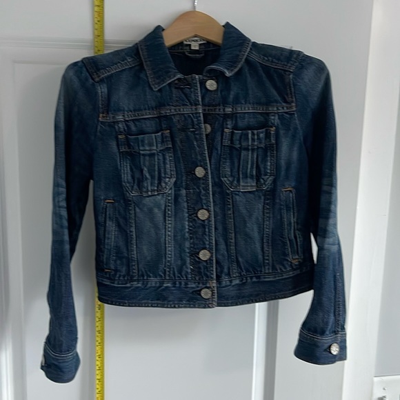 Express 5 button Jean jacket - Picture 1 of 7